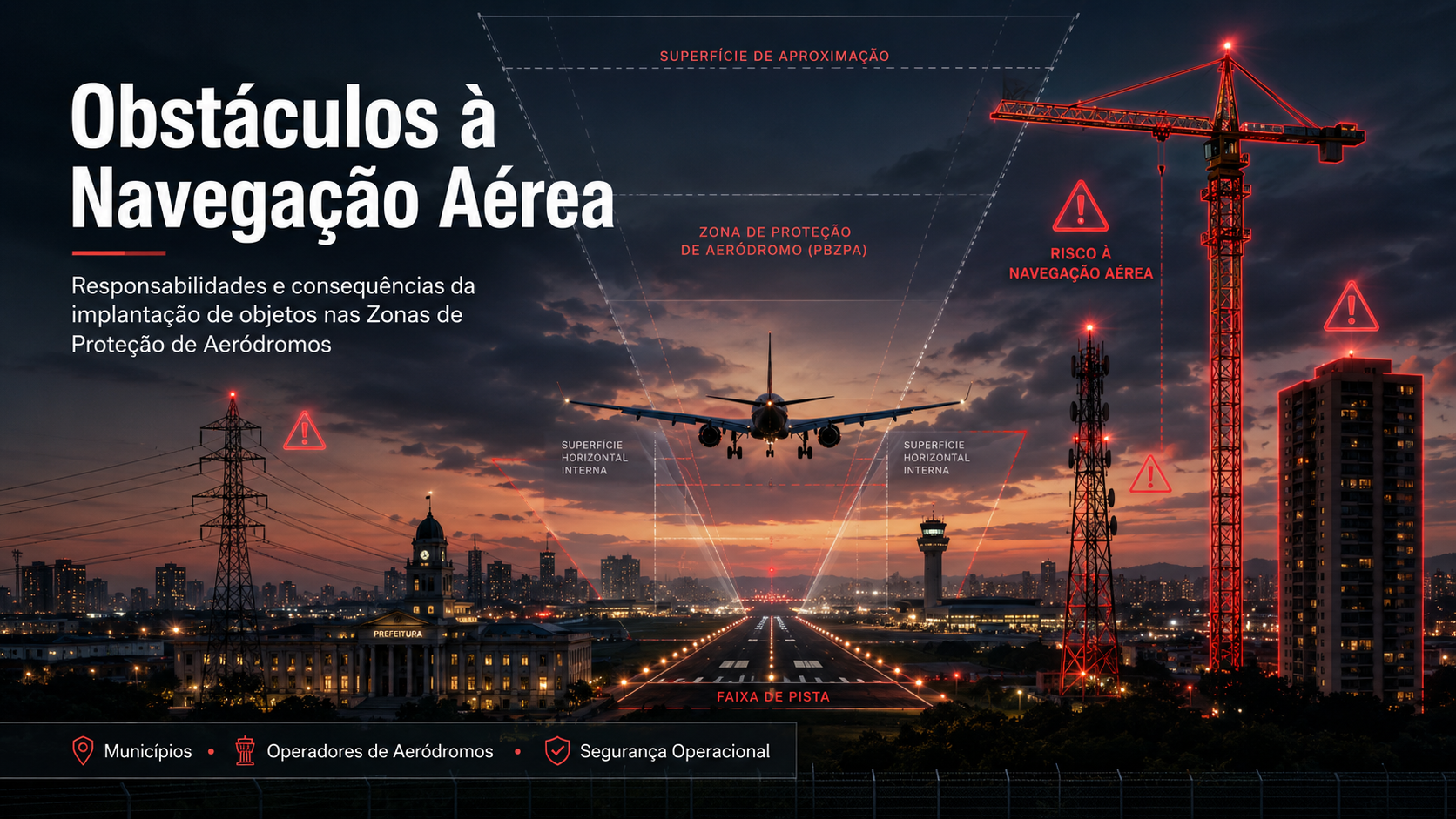 Obstáculos à navegação aérea e zonas de proteção de aeródromos